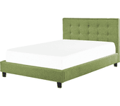 Cama de matrimonio BELIANI Rochelle poliéster verde 170x218x109