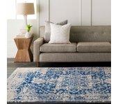 Surya alfombra vintage oriental azul/blanco 160x220