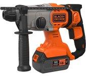 Bcd900m1k-qw taladro percutor / atornillador black+decker 18v 4 ah sds con maletín y accesorios