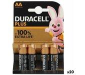 Pilas Alcalinas DURACELL Plus Extra LR06 1,5 V (20 Unidades)