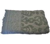 Toalla jacquard con flecos 30 x 50 cm - verde