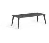 Mesa de jardín rectangular de resina para 8-10 personas - gris grafito