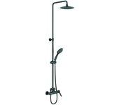 Genebre cm65111 19 41 oslo columna monomando extensible con equipo de ducha negro