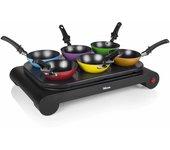 Wok con crepera tristar bp2827 1000w multicolor