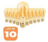 Conjunto de 10 bombillas led st64 filamento 6w e27 2200k dimmable