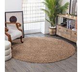 Surya Alfombra shaggy moderna beige oscuro 200x290