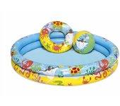 Piscina hinchable infantil bestway peces 122x20cm