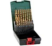 Metabo estuche de brocas hss-tin, 19 piezas (627173000)