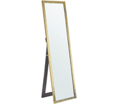 Beliani espejo de pie dorado 40 x 140 cm brecey