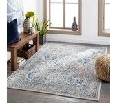 Surya alfombra vintage oriental gris/azul/marrón amarillo 200x275