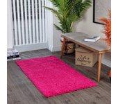 Surya alfombra shaggy moderna fucsia 80x150