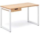 Escritorio BOX FURNITURE Natural Blanco (60x120x73 cm - Madera, Metal)