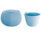 Maceta PROSPERPLAST Splofy Bowl (Azul - 47.8 x 47.8 x 30 cm)