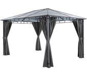 Tectake carpa de jardín estructura de aluminio con recubrimiento en polvo