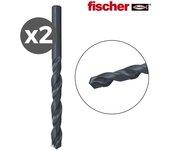 2 broca para metal ø 4 x l. 75mm fischer hss - r