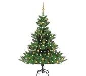 Árbol De Navidad Nordmann 1050 Puntas + 150 Leds Verde 180 Cm