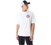 Camiseta de Hombre NEW ERA Corta Herren Bluse Blanco (M)