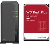 Synology DiskStation DS124 NAS 1GB RAM + 1x Disco Duro 4TB WD Red Plus