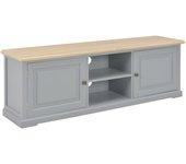 Mueble para TV gris 120x30x40 cm en madera