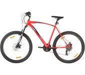 vidaXL Bicicleta montaña 21 velocidades 29 pulgadas rueda 53 cm rojo