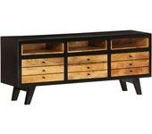 Mueble TV de mango de madera maciza 120x30x50cm