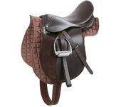 Kerbl Silla de montar Haflinger de cuero marrón 32198