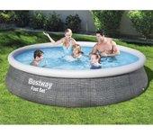 Bestway Piscina hinchable Fast Set con bomba 396x84 cm