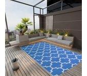 Alfombra exterior azul 190x290 cm en PP