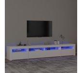 Soporte TV con luces LED blanco 240x35x40 cm