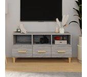 Mueble de TV gris Sonoma 102x36x50 cm madera multicapa