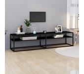 Soporte para TV negro 180x40x40,5 cm Vidrio Templado