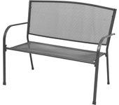 Banco Jardin VIDAXL Antracita Metal (108x60x88 cm)