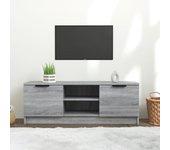 Mueble para TV Sonoma gris 102x35x36,5 cm madera multicapa