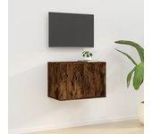 Smoke Oak Mueble de TV de pared 57x34,5x40 cm