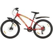 vidaXL Bicicleta de montaña 21 velocidades 26 inch rueda 36 cm rojo