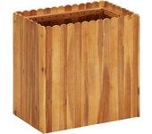 vidaXL Arriate de madera maciza de acacia 50x30x50 cm