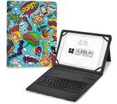 funda y teclado 9.6´´ subblim trendy comic