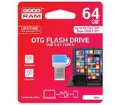 Goodram 64GB USB 3.0 unidad flash USB USB Type-A / USB Type-C 3.0 (3.1 Gen 1) Azul