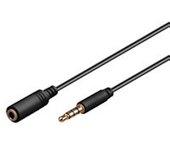 Goobay 1m 3.5mm cable de audio 3,5mm Negro