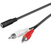 Cable de Audio GOOBAY (1.4 m - Negro)