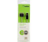 Belkin USB-A/30-pin, 3m cable de teléfono móvil USB A Apple 30-p Negro