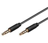 Cable de Audio GOOBAY (1.5 m - Negro)