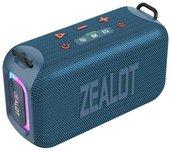 ZEALOT S85 Altavoz portátil inalámbrico BT 5.3 Caja de sonido de graves mejorados de 50 W con luz colorida RGB Modos de ecualización ajustables Reproducción de tarjeta TF USB auxiliar IPX6 Resistente al agua para fiestas al aire libre Camping Ciclismo Baile cuadrado