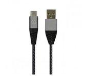 Muvit Tiger Cable USB Tipo-C 3A 1,2m Gris