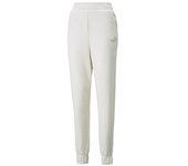 Pantalones puma ess+ embroidery high blanco mujer