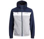 Abrigo JACK & JONES Poliéster Hombre (L - Azul)