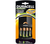 cargador + pila duracell 4hrs.+ 2 pilas aa 1300mah  +  2 pilas aaa 750mah