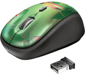 mouse optico inalambrico trust yvi 2.4ghz 800 1600 diseño colorido 23389