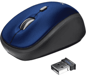 raton trust optico mini wireless azul