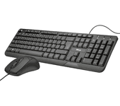 teclado + raton trust ziva negro